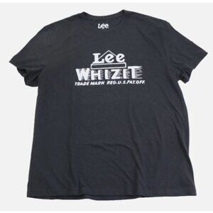 Lee WHIZIT Trade Mark Reg. U.S. PAT. Off T-Shirt Tee Men's Size XL Black New